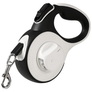 Correa retráctil automática ajustable con logotipo personalizado para perro, luz LED brillante con Flash, dispensador de soporte para bolsa de caca, correa para mascotas de plomo - Product Image 1