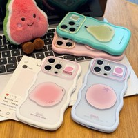 DIY printbare hoes voor iPhone 18 17 Pro Max, trendy fruit achterkant sticker, aanpasbaar, schokbestendig beschermhoesje