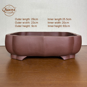 Pot à Bonsaï Créatif en Argile Violette de Yixing Écologique, Forme Originale, Design <span class=keywords><strong>Moderne</strong></span>, <span class=keywords><strong>Décoration</strong></span> Maison et <span class=keywords><strong>Jardin</strong></span>, Jardinières - Product Image 2
