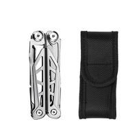 Kit multi-outils pliable en acier inoxydable avec clé, tournevis, lame, lime, pinces et couteau pliant - Haute qualité, garantie 1 an