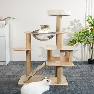 <span class=keywords><strong>Arbre</strong></span> à <span class=keywords><strong>chat</strong></span> tour à plusieurs niveaux pour <span class=keywords><strong>chat</strong></span> <span class=keywords><strong>avec</strong></span> poteaux à gratter <span class=keywords><strong>en</strong></span> Sisal et perchoirs pour grands chats maison de jeu pour chaton - Product Image 6