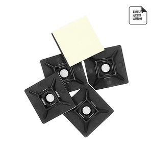 Base Adesiva per Fascette Stringicavo 19x19 mm. Nero. Confezione da 100 Unità - Product Image 3
