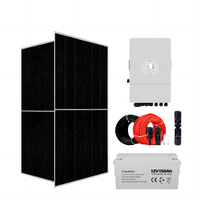 Kit solaire complet Panneaux solaires Tuiles de toit 3kw 4kw 5kw Conception de pièce de condo Système solaire hors réseau