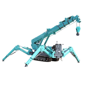 Hydraulische spinnenliftkraan 5/8/9/10 ton rupsband telescopische <span class=keywords><strong>machine</strong></span> CE ISO draagbare kraan rupsbanddrager - Product Image 2