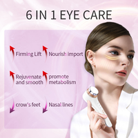 Masseur facial portable de voyage 82g léger et fin, rechargeable par USB, chaud/froid, ionique, pour le soin des yeux et la beauté en voyage