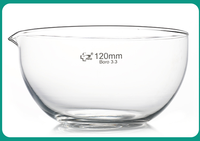 100ml 150ml 200ml Bec à fond plat en verre fondu Plat d'évaporation pour laboratoire Chimie Verre Plat de cristallisation avec bec