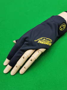 Gant de billard Predator Second Skin à 3 doigts pour main gauche, gant respirant pour le billard et le snooker, noir jaune rouge bleu - Product Image 1