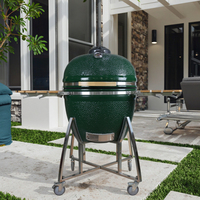 Auplex Barbacoa Esterna Big Joe Classic III, Barbacoa Kamado de Cerámica Personalizada de 27 Pulgadas, Parrilla de Carbón para Cocina al Aire Libre