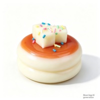 Jouets Squishy de Collection Thème Alimentaire - Jouets Anti-Stress en Forme de Pâtisserie, Pain et Gâteau - Emballage en PVC Plastique - Pour Tous les Âges