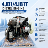 Moteur diesel SCDC ISUZUU 4JB1 4JB1T 68 kW 92 CV 3600 tr/min turbocompressé 4 cylindres boîte de vitesses manuelle pour pick-up et camionnette légère RWD 4x4
