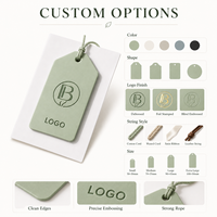 Étiquettes suspendues personnalisées en papier recyclé de luxe, imprimées avec logo en relief, pour vêtements et bijoux de luxe