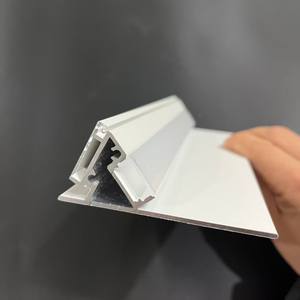 Perfil de Aluminio para Iluminación LED, Zócalo con Tira de <span class=keywords><strong>Luz</strong></span> LED Blanca, Moldura de <span class=keywords><strong>Cornisa</strong></span>, Iluminación <span class=keywords><strong>Indirecta</strong></span> de Pared - Product Image 1