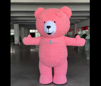 Costume de mascotte d'ours en peluche géant portable pour la marche gonflable Efun, ours en peluche de taille humaine, cadeau de Saint-Valentin