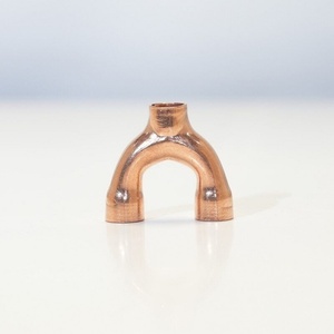 <b>Copper</b> (T2) Y-Type Welded Pure <b>Copper</b> Forked Tee Fitting for Air-Conditioning Refrigeration, Hardware & Engineering Machinery - Product Image 3