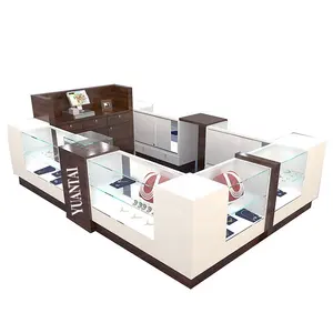 Fancy Ontwerp Sieraden Display Teller Gevallen, Mall Kiosk Voor Sieraden Winkel Meubels Display Showcase En Kast