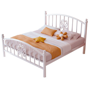 Tsuneyuki Metal <b>Bed</b> 1.5m/1.8m <b>Double</b> Size European Style Minimalist Bedroom Frame - Product Image 2