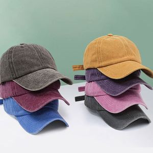 Casquette de baseball vintage délavée en coton doux à 6 panneaux, personnalisable, unie, non structurée, style Dad Hat - Product Image 2