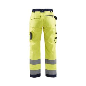 BLAKLADER - 715518113389D20 Pantalón de mujer de alta visibilidad sin bolsillos para uñas Amarillo/Azul marino-EAN 7330509502112 ROPA DE TRABAJO DE LA HI-VIS - Product Image 2