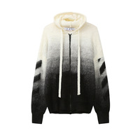 Ensemble couple : Manteau long classique style streetwear printanier et pull en mohair dégradé tendance