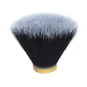 Dishi 24 mm siyah smokin sentetik saç düz şekil tıraş fırçası ucu