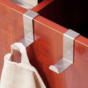 1P in acciaio inox lavello portasciugamani appendiabiti con porta gancio supporto per bagno asciugamani bar - Product Image 1