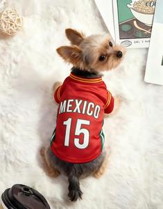 Ropa de Verano para Perros y Gatos al por Mayor, Ropa Deportiva Cómoda, Camisetas para Mascotas con Diseño de Fútbol, Ropa de Baloncesto - Product Image 2