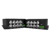 Convertidor óptico multifuncional de fibra a video de 8 canales, RS485, datos, 20km, SM, MM