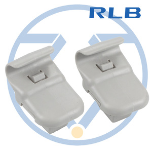 RLB Sun Visor <b>Clips</b> LC6269261B77 For Mazda CX-7 CX-9 RX-8 Gray Plastic Roof Mount - Product Image 1