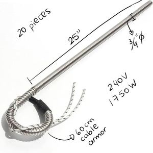 1.5KW/2KW/3KW 3U Stainless Steel 304 Electric <b>Heating</b> <b>Tube</b> Pipe Heater Element for Boiler Water <b>Heating</b> - Product Image 6