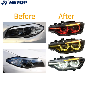 Phares HETOP F30 2012-2018 Série 3, style DRL à triple couleur, phares LED pour voiture, accessoires Plug and Play pour HETOP F30 - Product Image 4