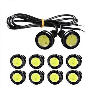 Hilom 18MM 23MM COB LED Ojos de Águila 12V DRL Luz Diurna de Marcha Atrás, Marcador, Señal de Estacionamiento, Luz Antiniebla 6000LM Modelo Azul LED-050 - Product Image 2
