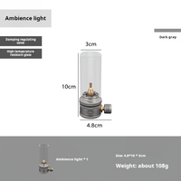 Lanterne d'ambiance de glamping d'extérieur couvercle en verre lumière classique lampe à gaz vintage camping lampe à gaz tente lanterne au butane