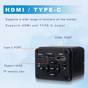 YIZHAN 4K <span class=keywords><strong>HDMI</strong></span> Microscopio <span class=keywords><strong>digital</strong></span> con cámara 150X Anillo de aumento Luz y soporte de metal para PCB/SMD/Inspección de visión artificial - Product Image 2