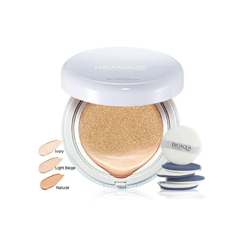 Krim BB Concealer Rias Wajah Antiair Natural Cushion Makeup Foundation BB/CC Krim Udara Cushion