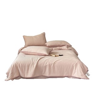 Grass & Wood Natural Cotton Linen Blend Air Conditioning Quilt Set 2 Jin Summer Breathable Retro Jacquard <b>Bedding</b> - Product Image 5