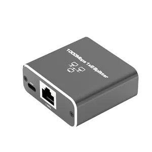 1000Mbps 1 Tot 2 Rj45 Internet Splitter Netwerkadapter Rj45 Converter Compatibel Met Cat 5 Cat 6 Cat 7 8 Kabel Tegelijkertijd