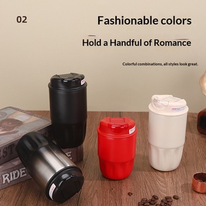 New 316 Stainless Steel Vacuum Cup Girls High Aesthetic Petal Mug Home Office Direct Drink Portable <b>Coffee</b> Cup - Product Image 4