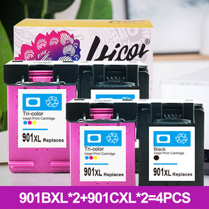 Hicor 901XL <span class=keywords><strong>901</strong></span> <span class=keywords><strong>XL</strong></span> Premium Cartouche d'encre à jet d'encre couleur remanufacturée pour imprimante <span class=keywords><strong>HP</strong></span> Officejet J4580 J4680 - Product Image 6