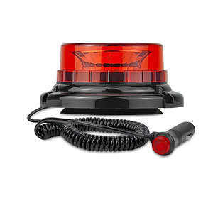 12-24V Auto Exterior <b>LED</b> Strobe <b>Beacon</b> Roof Suction Cup Magnetic Light Emergency Warning Flashing Safety Lighting Waterproof - Product Image 1