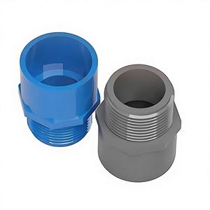 <span class=keywords><strong>PVC</strong></span>直管給水配管継手 20 25 32 50 六角頭雄ねじメートル規格 - Product Image 5