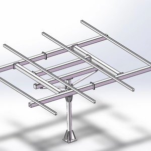 3KW 6 Panel Solar Tracker System Heavy Duty <b>Linear</b> <b>Actuator</b> Slew Drive Controller Essential Parts for Optimal Solar Tracking - Product Image 1