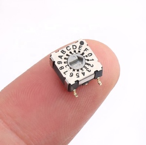 Thiết Bị Chuyển Mạch <span class=keywords><strong>Dip</strong></span> Loại SMT 10 Vị Trí Công Tắc Xoay Pcb - Product Image 3