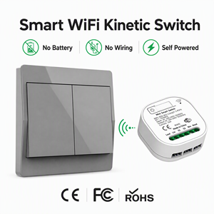 Module de relais intelligent WiFi QICHIP 301-305, RF433 16A <span class=keywords><strong>120V</strong></span>, interrupteur WiFi étanche pour éclairage mural avec application Smart Life - Product Image 1
