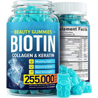 OEM Natural Hair Bio Gummies Supplément de vitamines toniques pour la croissance des cheveux pour adultes Not Applicable Gummy Candy 2 Gummies Dosage