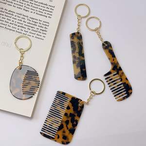 Простой стиль, подвеска-брелок из ацетатного волокна для сумок, украшение ручной работы, с леопардовым принтом, для женщин - Product Image 4