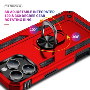 适用于iPhone 16 15 14 13pro Max手机外壳，带磁性车载金属环支架，适用于所有类型的手机外壳 - Product Image 5