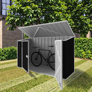 Cobertizo de jardín de almacenamiento de <span class=keywords><strong>bicicletas</strong></span> al por mayor cobertizo de metal <span class=keywords><strong>para</strong></span> almacenamiento de <span class=keywords><strong>bicicletas</strong></span> al aire libre cobertizo de metal nuevo diseño barato - Product Image 1