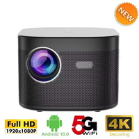 Projecteur LED F18 Smart 1080P Full HD 5G WiFi Mise au point automatique 330 ANSI Mini projecteur LCD portable haute luminosité pour Home cinéma