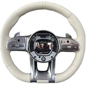 Housse de <span class=keywords><strong>volant</strong></span> compatible avec <span class=keywords><strong>Mercedes</strong></span> Benz Is 550 SL Class C 300 GLK 350 SE Alcantara Cuir Sport - Product Image 1