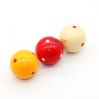 Billes de billard de carom en résine de qualité 8A, 6 points, 61,5 mm, 3 couleurs, pour jeu de table de carom
